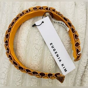 Eugenia Kim Rafaela Metallic Headband Papaya